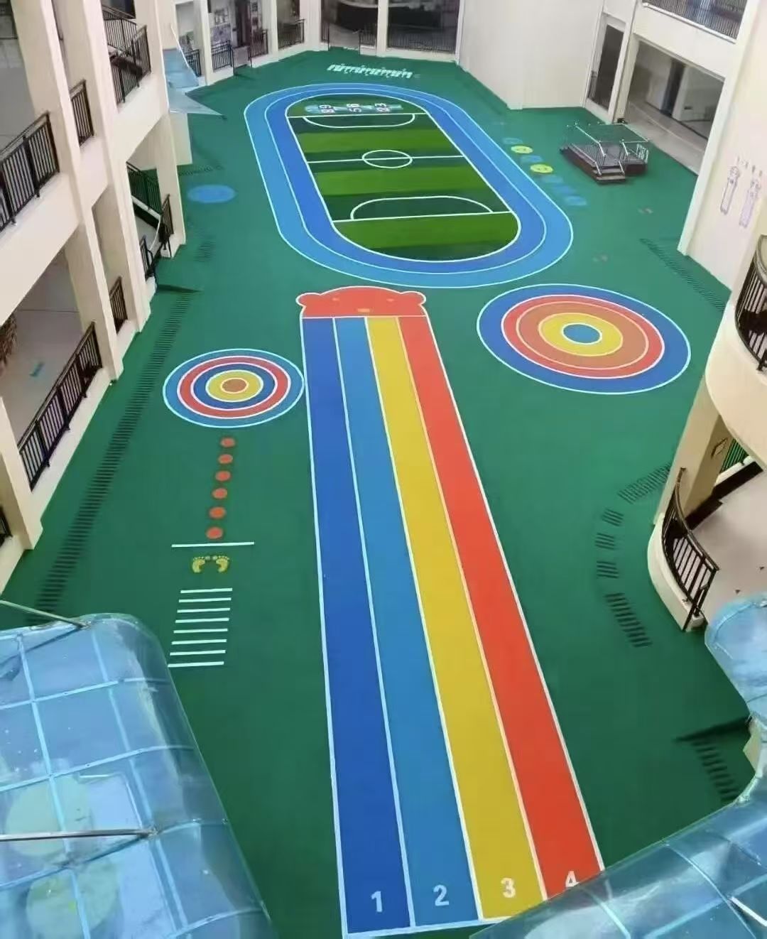 烟台市幼儿园塑胶跑道健身步道 - 一站式服务